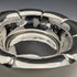 1901 British Antique Sterling Silver Flower Bowl 319g Diameter 23cm Henry Atkins